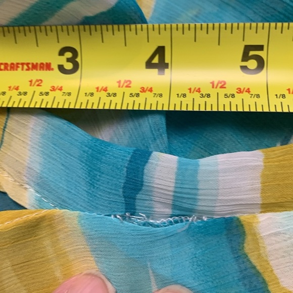 Northern Reflections light, airy, flowing, opaque sleeveless top. - Picture 12 of 12